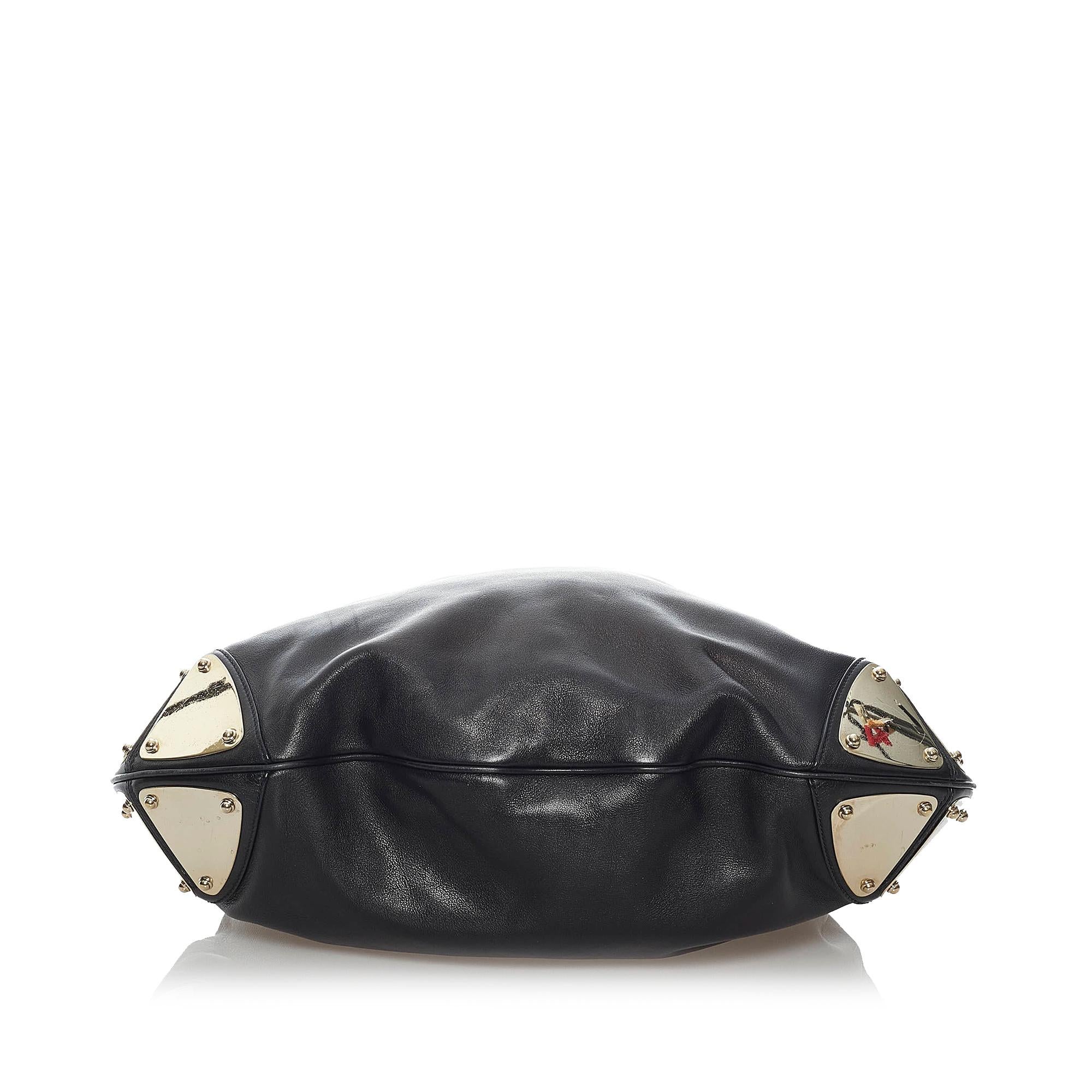 Gucci Bamboo Indy Leather Hobo Bag (SHG-29680)