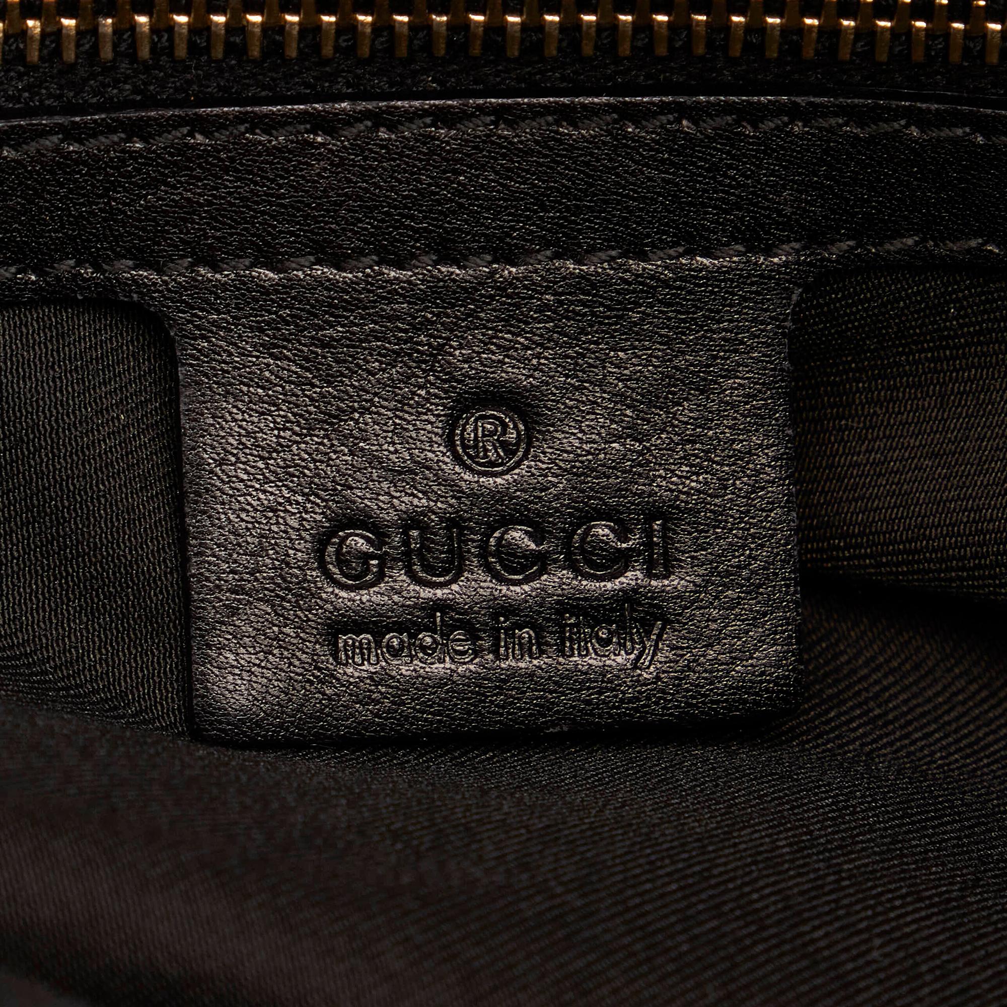 Gucci Bamboo Indy Leather Hobo Bag (SHG-29680)