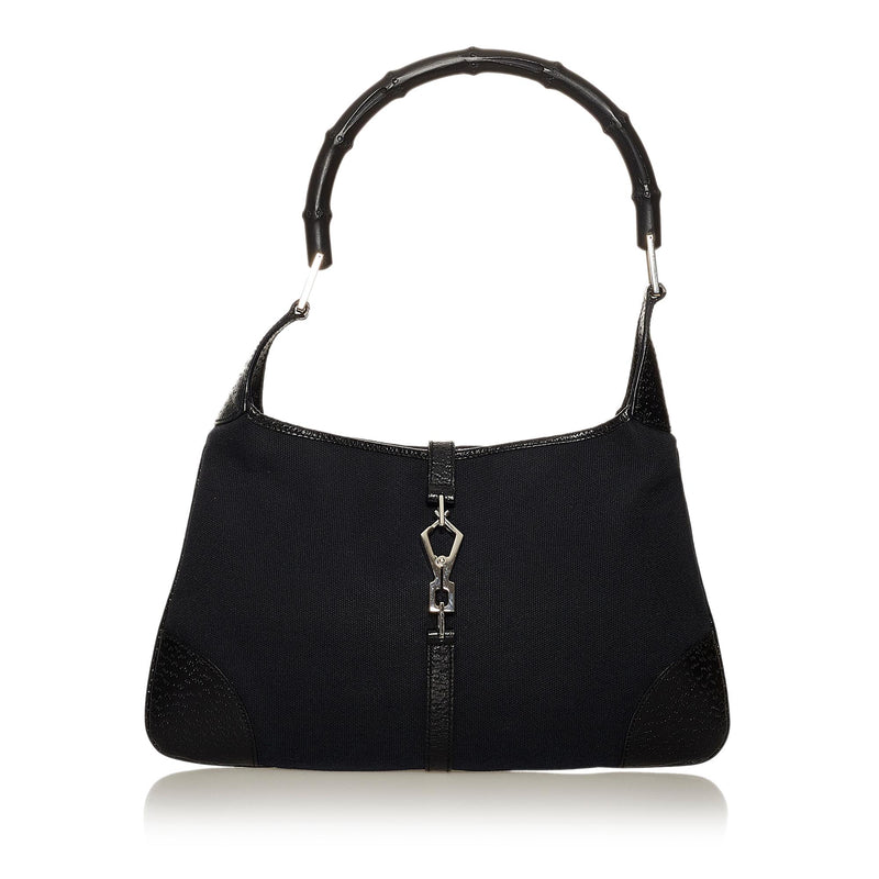 Gucci Bamboo Jackie Canvas Handbag (SHG-28684)