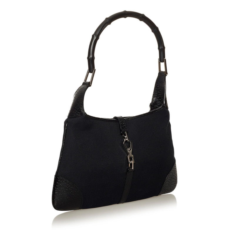 Gucci Bamboo Jackie Canvas Handbag (SHG-28684)