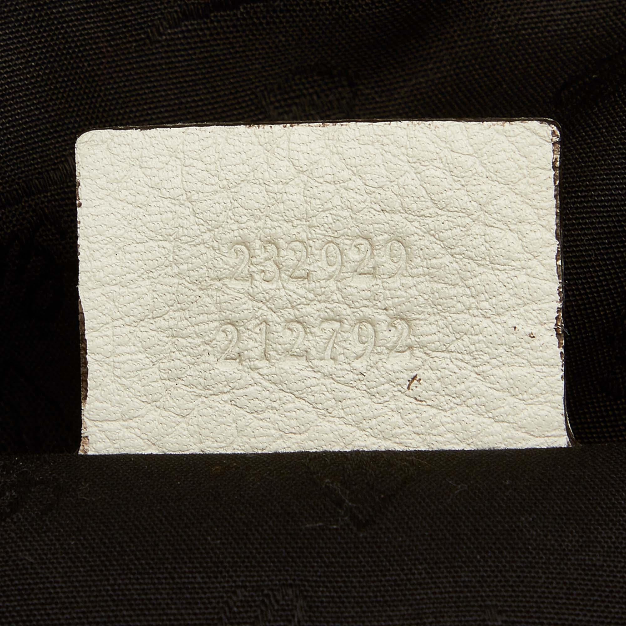 Gucci Bamboo Jungle Leather Hobo Bag (SHG-22342)