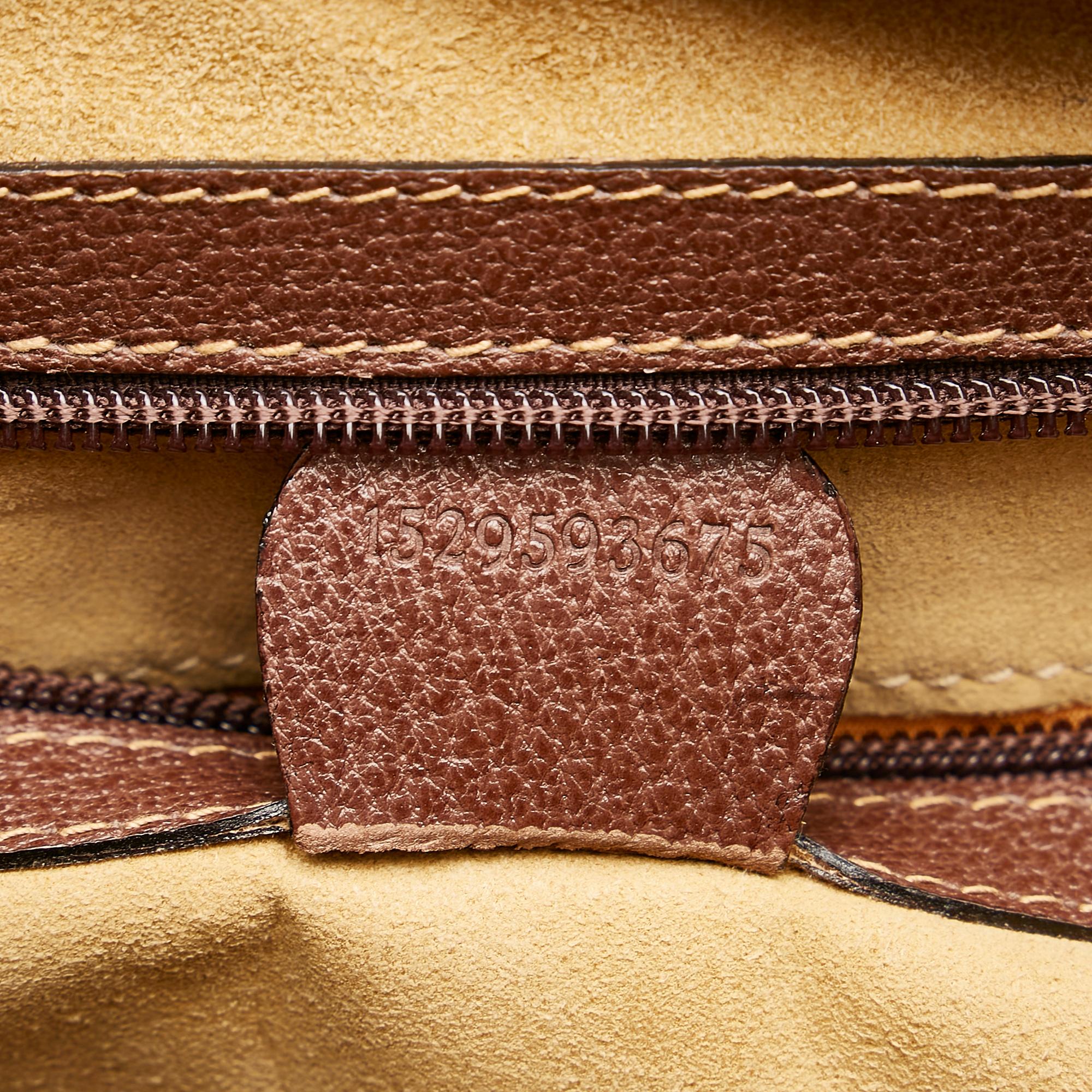 Gucci Bamboo Leather Briefcase (SHG-32849)