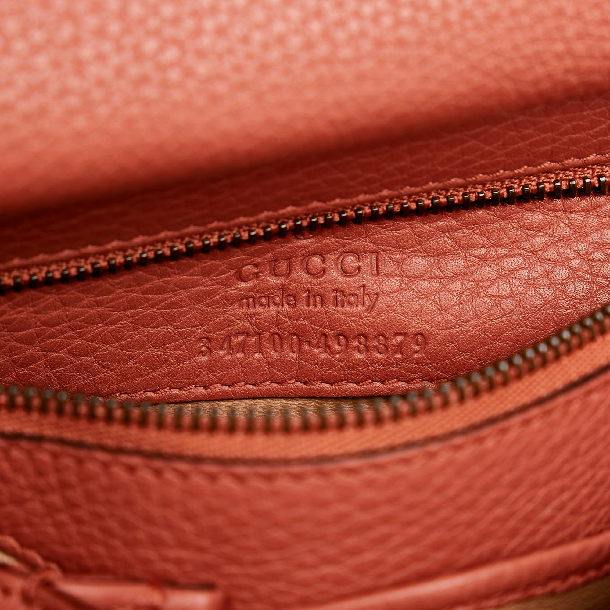 Gucci Bamboo Nouveau Fringe Leather Crossbody Bag (SHG-29693)