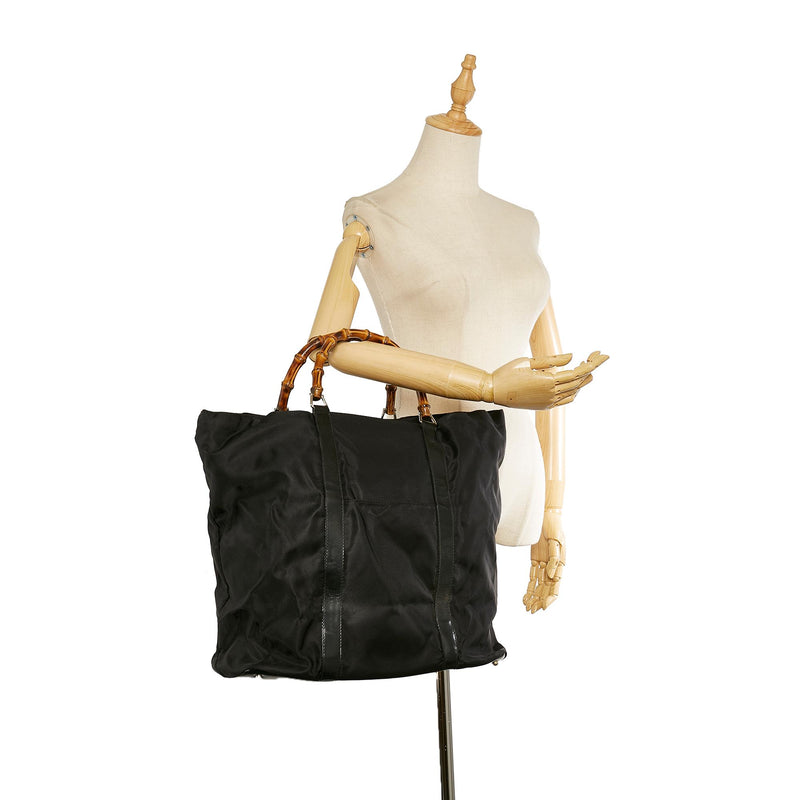 Gucci Bamboo Nylon Tote Bag (SHG-25002)