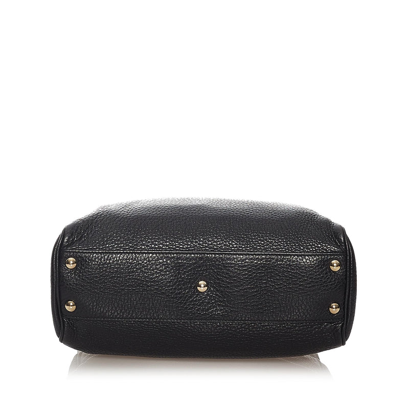 Gucci Bamboo Shopper Leather Handbag (SHG-27274)