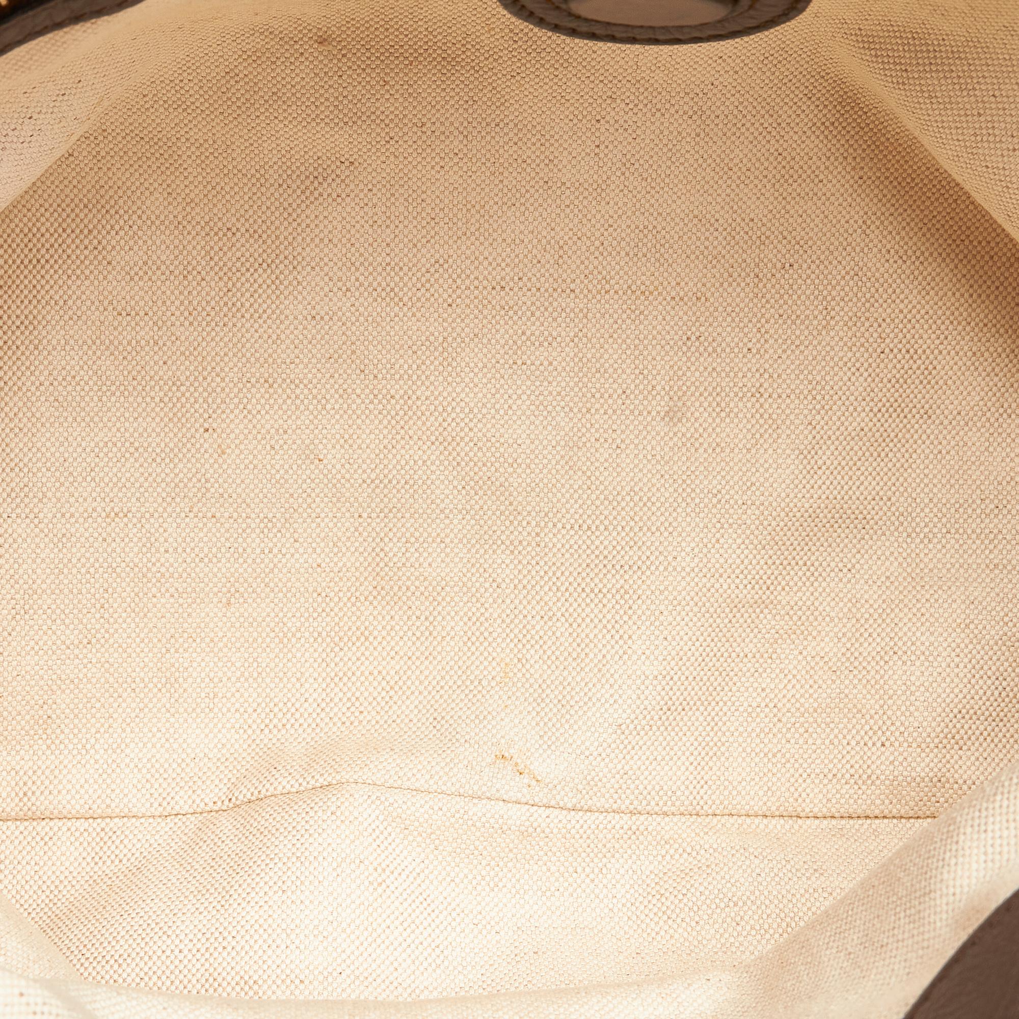 Gucci Bamboo Shopper Leather Satchel (SHG-25987)