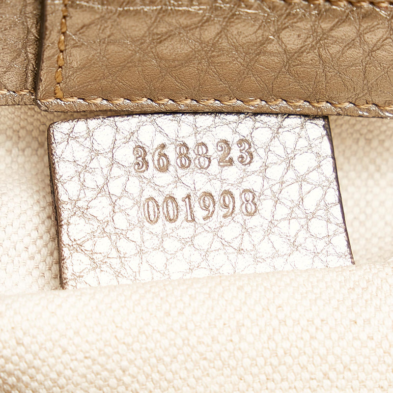 Gucci Bamboo Shopper Leather Satchel (SHG-27069)