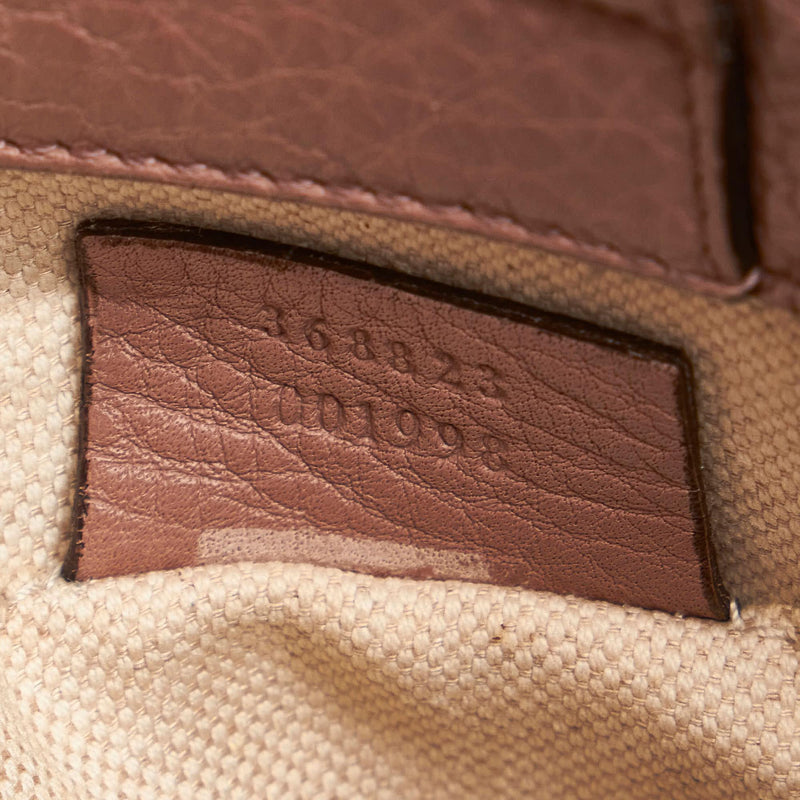Gucci Bamboo Shopper Leather Satchel (SHG-28654)