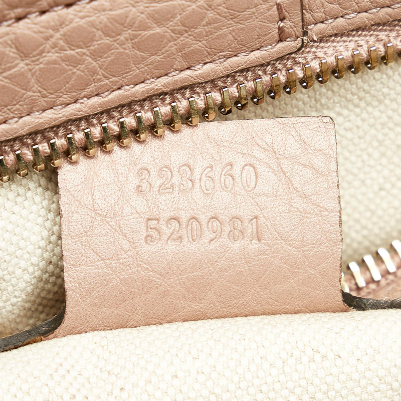 Gucci Bamboo Shopper Leather Satchel (SHG-31745)