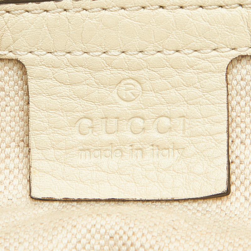 Gucci Bamboo Shopper Leather Satchel (SHG-32152)