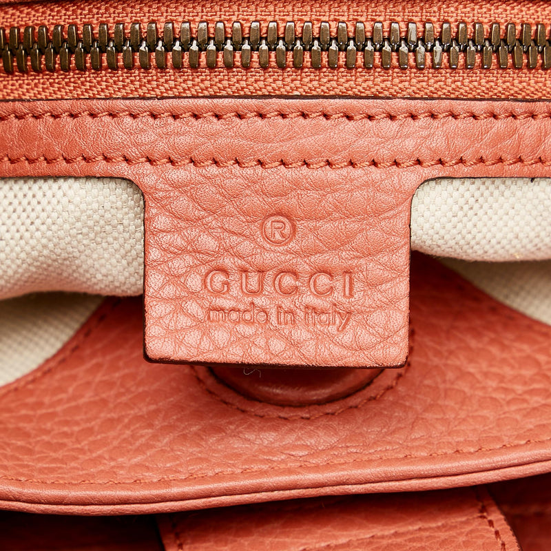 Gucci Bamboo Shopper Leather Satchel (SHG-36701)