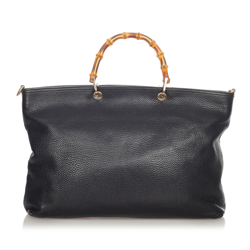 Gucci Bamboo Shopper Leather Tote Bag (SHG-23597)
