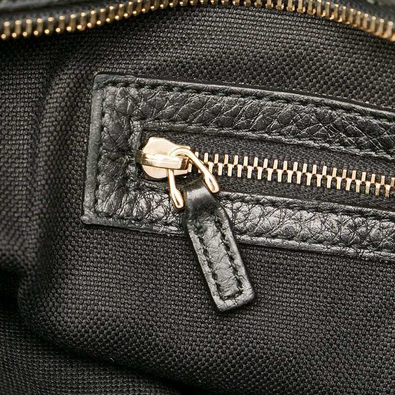Gucci Bamboo Shopper Boston Bag in Black