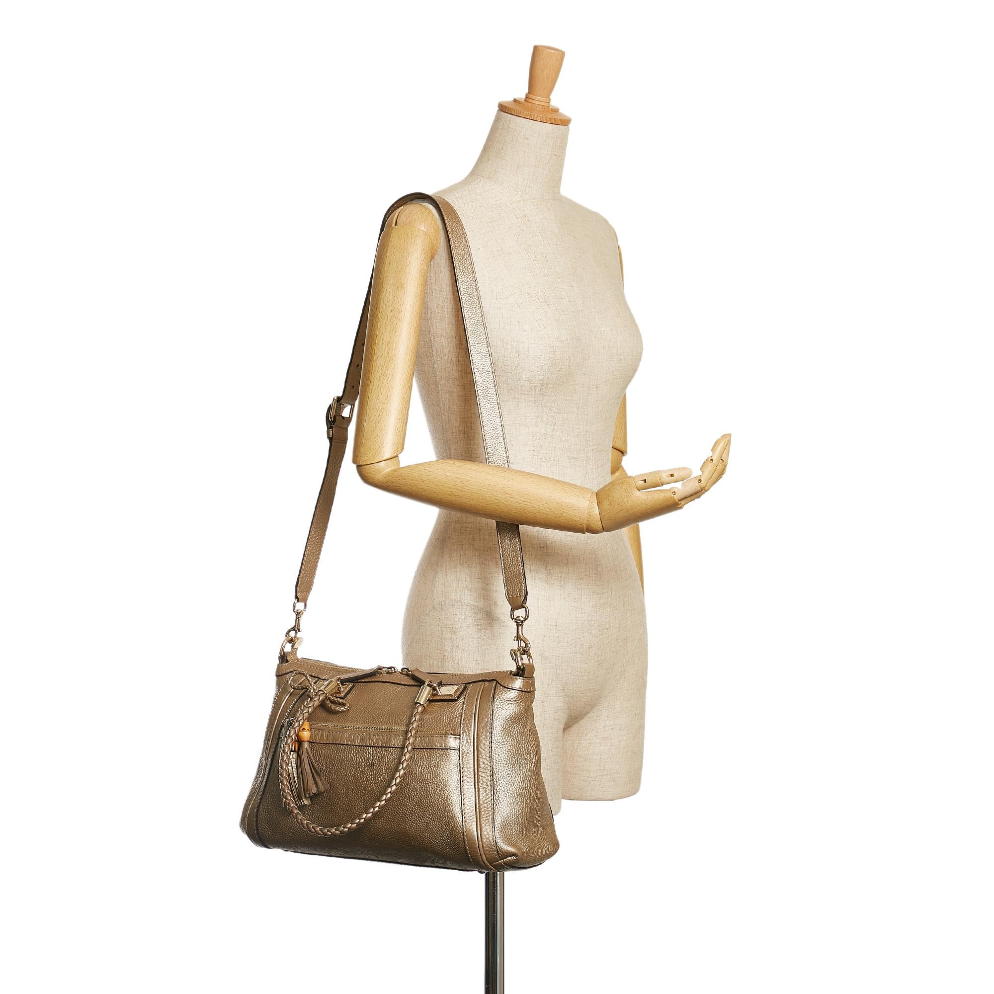 Gucci Bella Leather Satchel (SHG-34976)