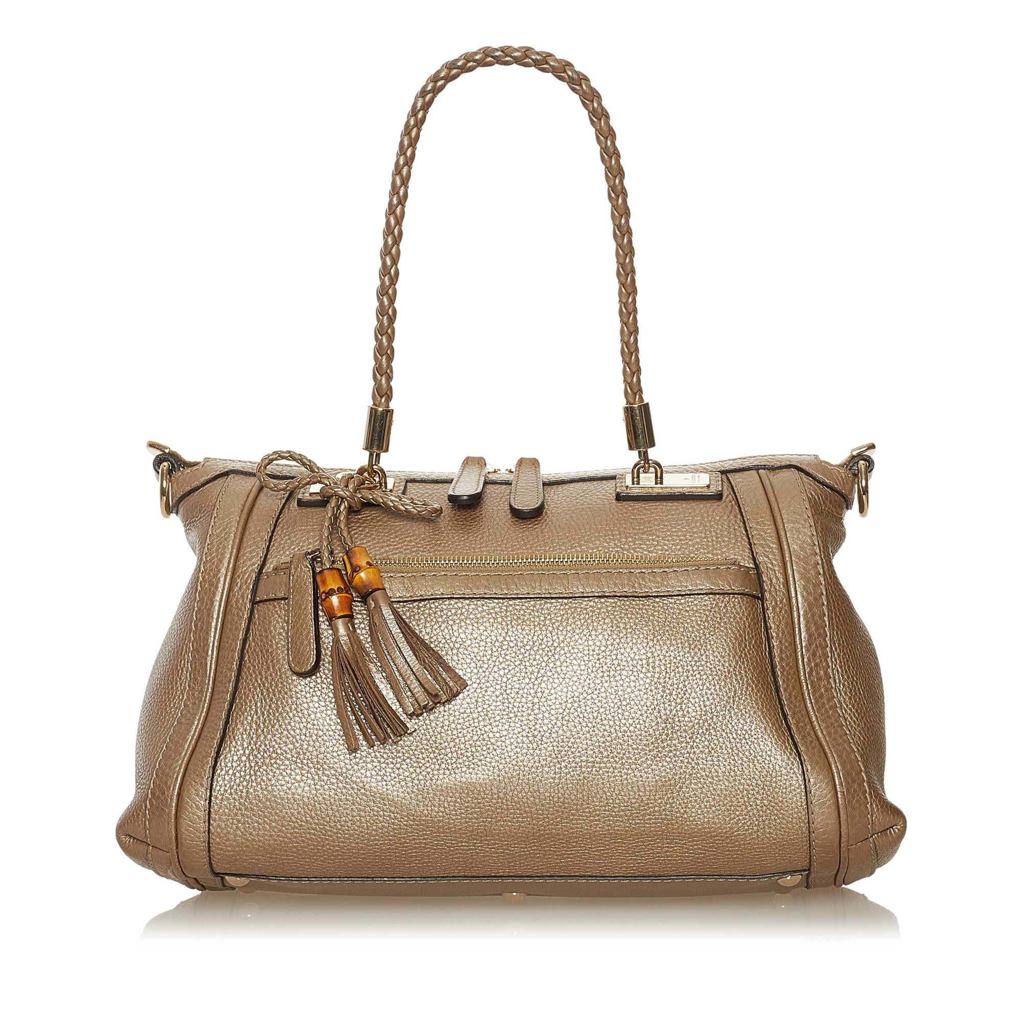 Gucci Bella Leather Satchel (SHG-34976)