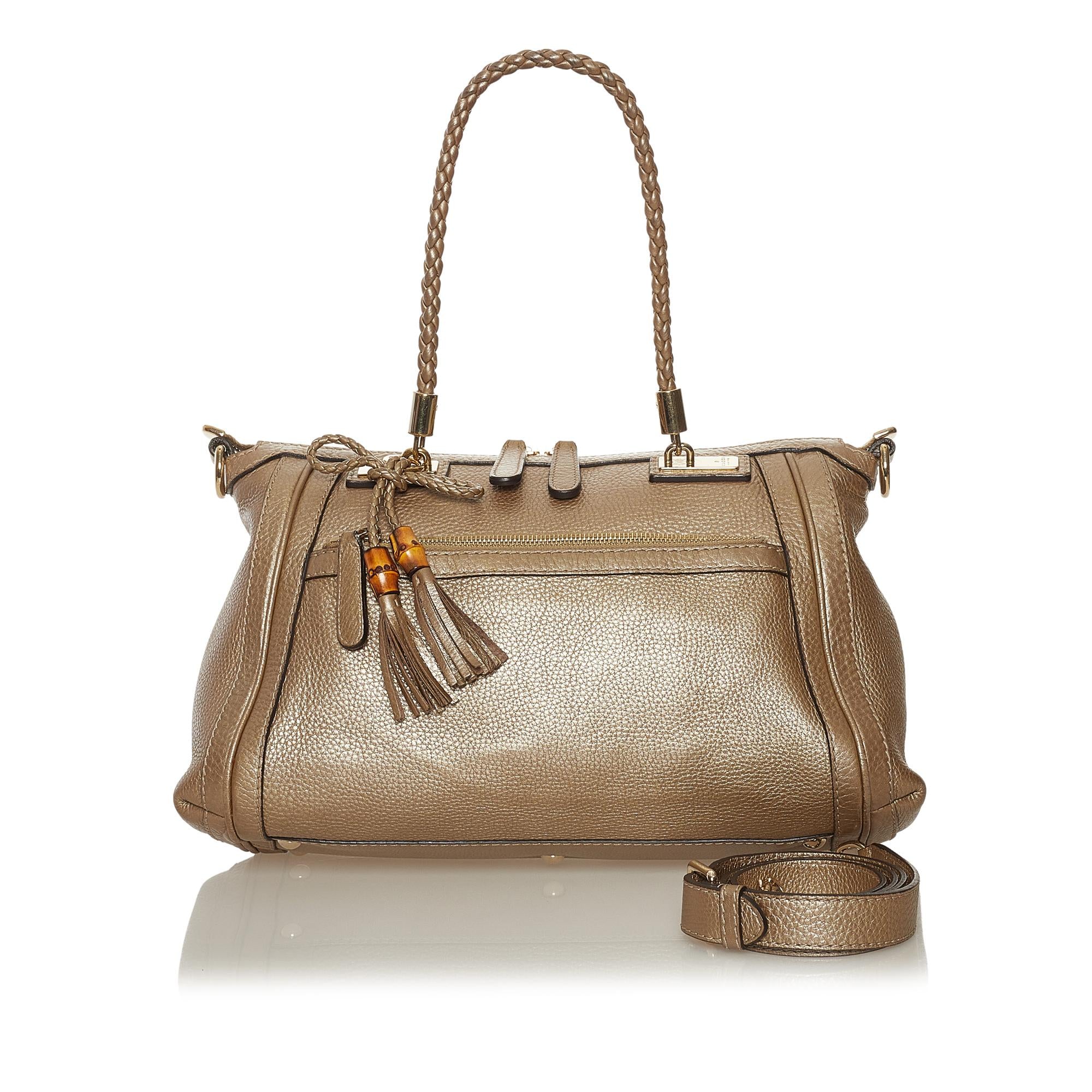 Gucci Bella Leather Satchel (SHG-34976)