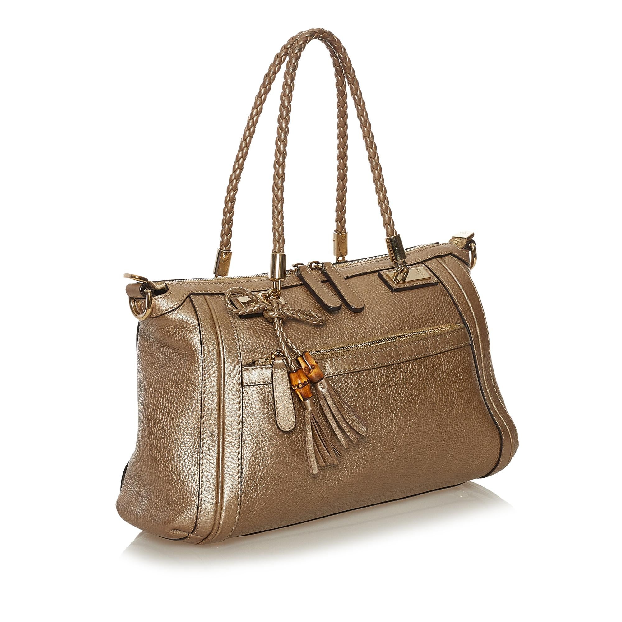 Gucci Bella Leather Satchel (SHG-34976)