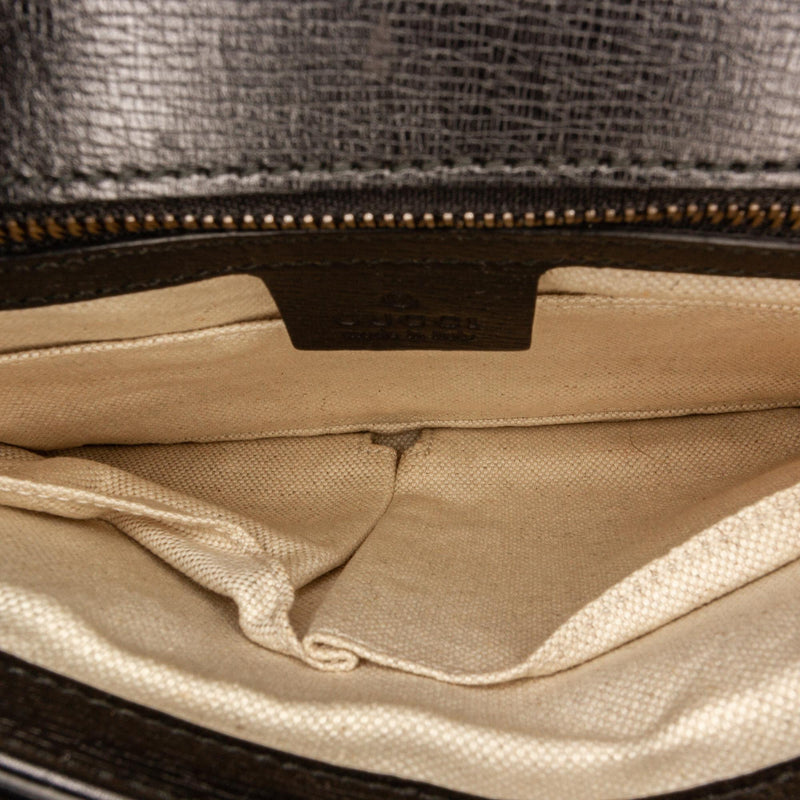 Gucci Bright Bit Leather Clutch Bag (SHG-32760)