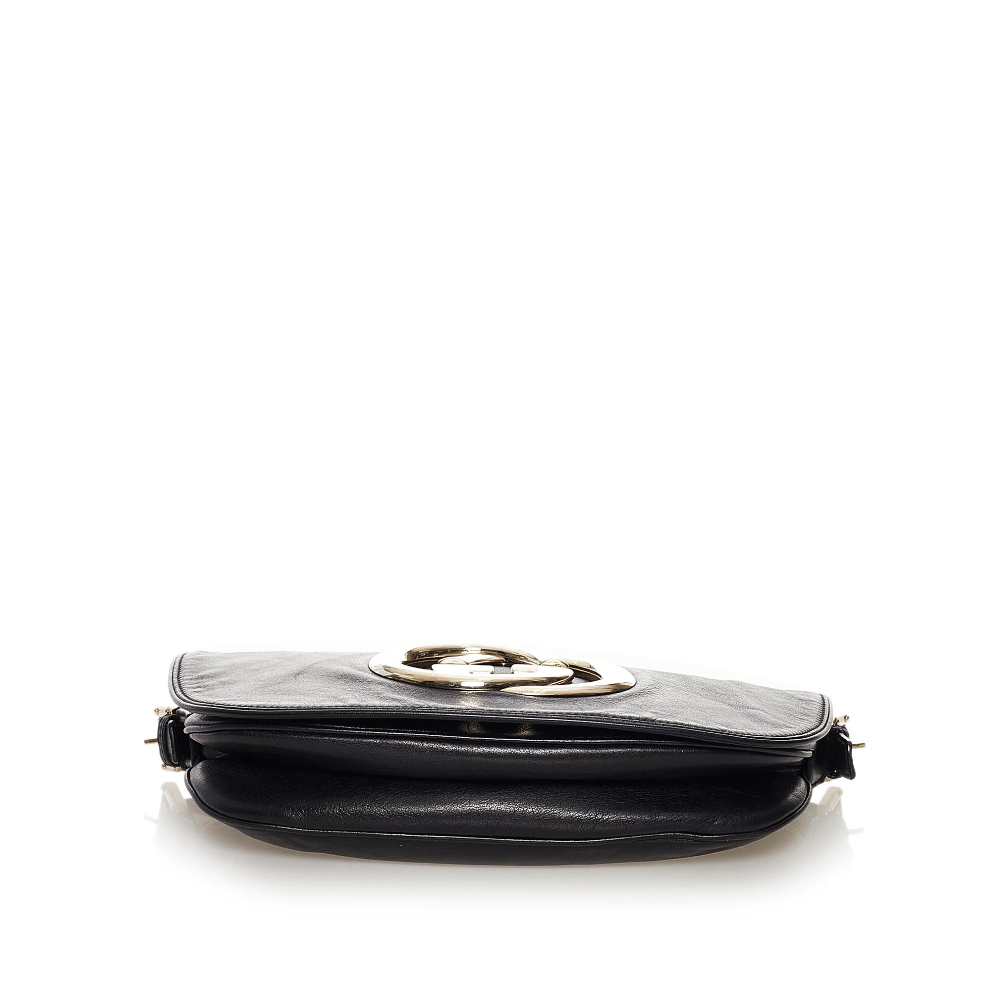 Gucci Britt Leather Shoulder Bag (SHG-32298)