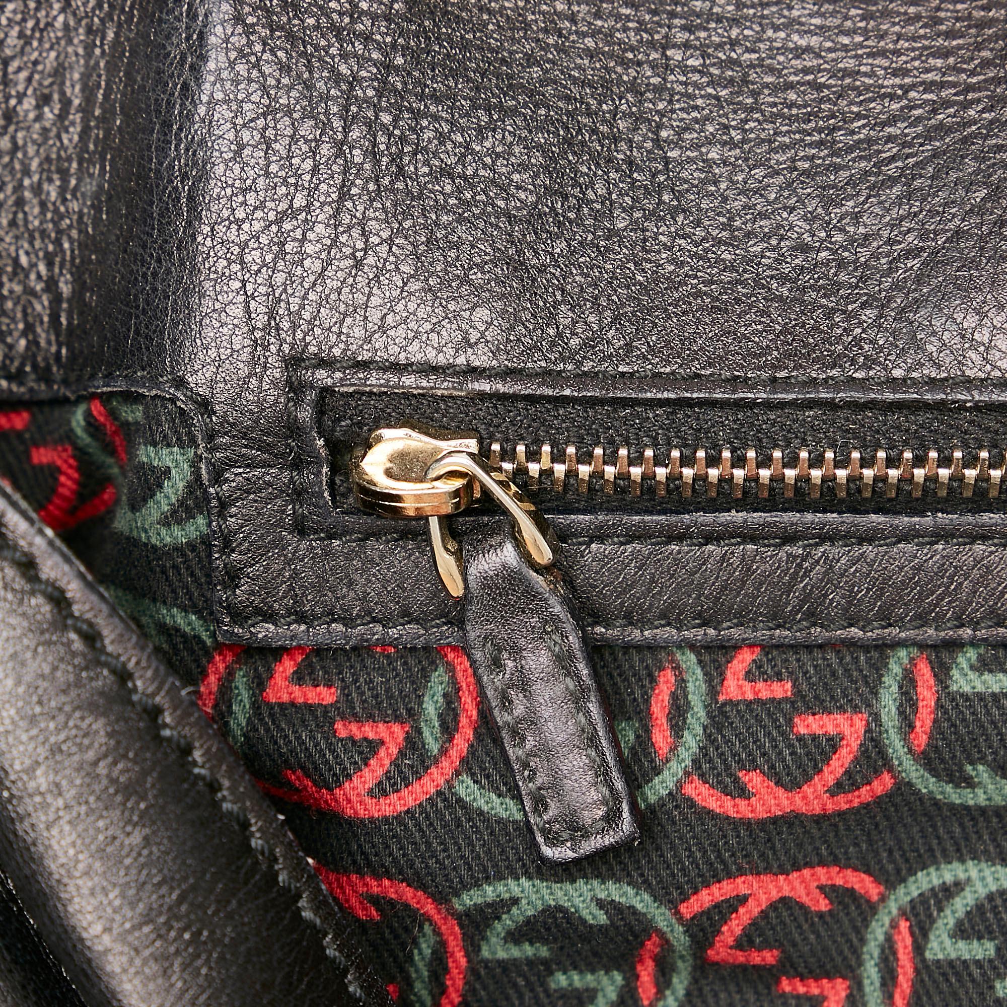 Gucci Britt Leather Shoulder Bag (SHG-32298)