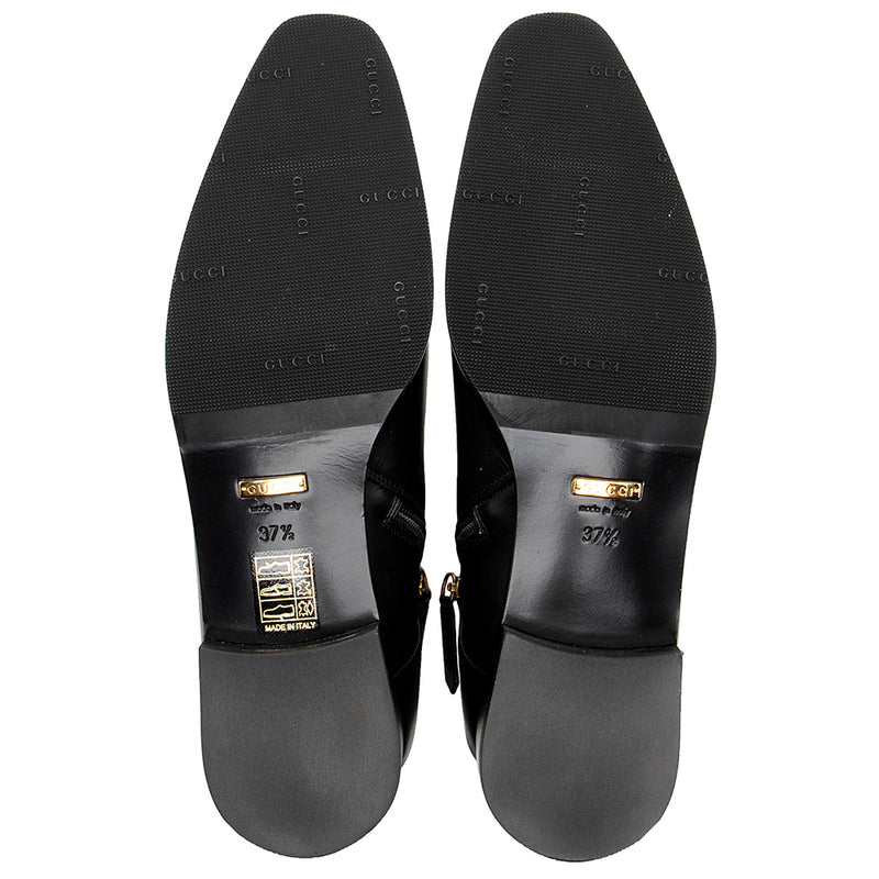 Gucci Calfskin Emblem Boots - Size 7.5 / 37.5 (SHF-16791)