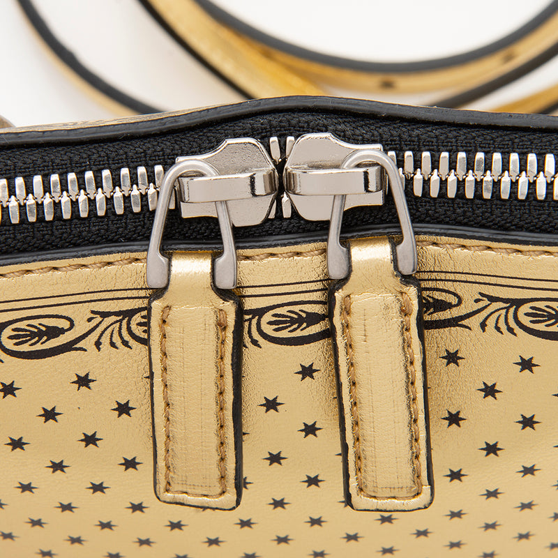 Gucci Calfskin Star Print Guccy Mini Shoulder Bag (SHF-13086)