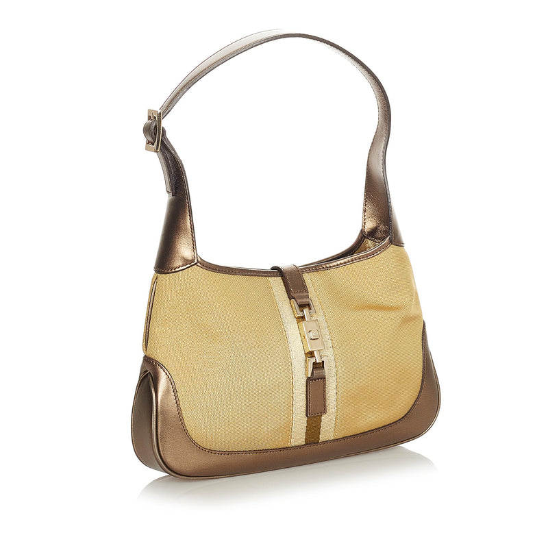 Gucci Canvas Jackie Shoulder Bag (SHG-31852)