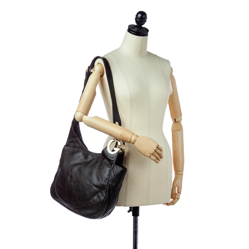 Gucci Charlotte Leather Shoulder Bag (SHG-29326)