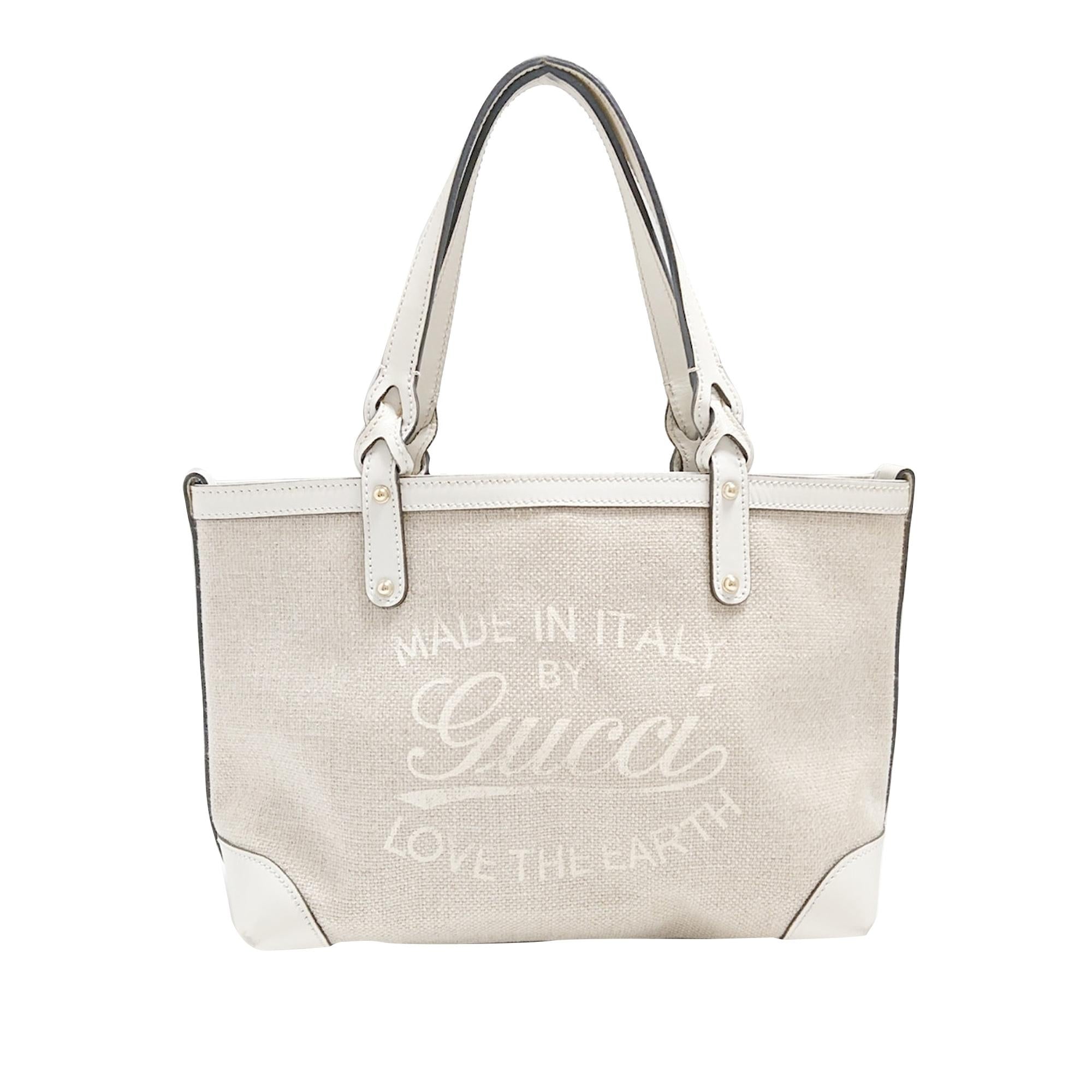 Gucci Craft Canvas Tote Bag (SHG-32117)