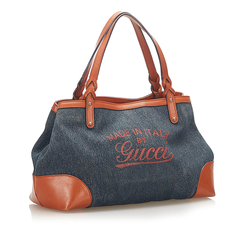 Gucci Craft Denim Tote Bag (SHG-22337)