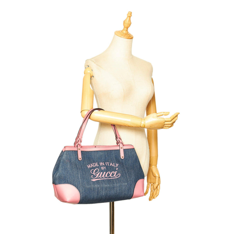 Gucci Craft Denim Tote Bag (SHG-31656)