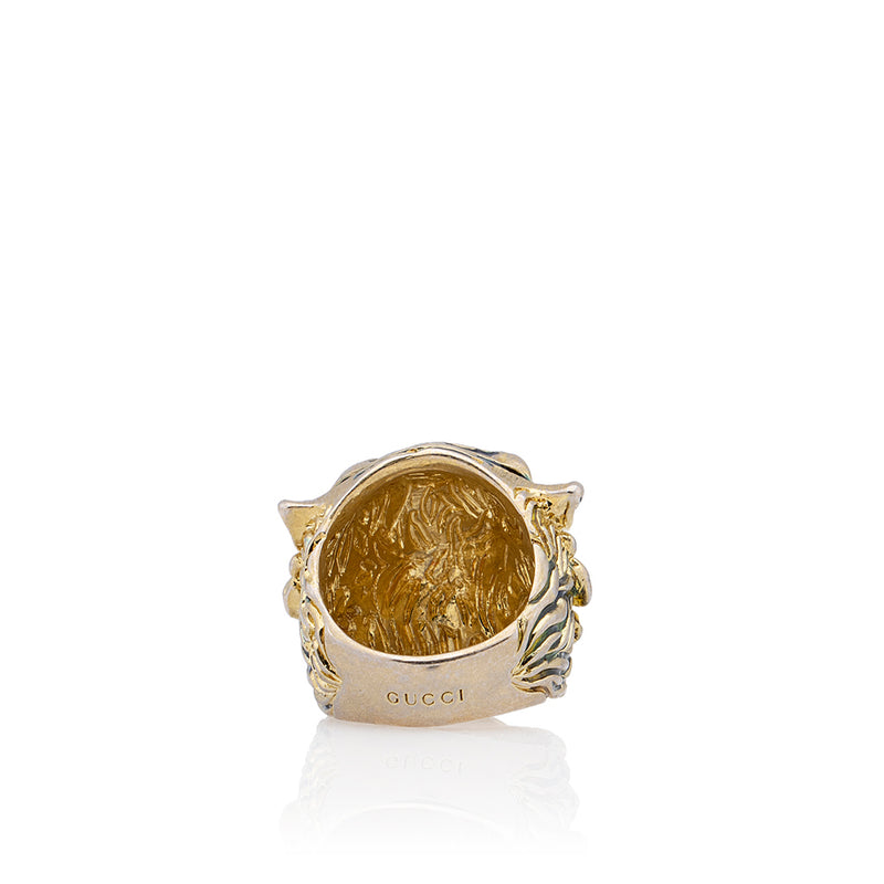 Gucci Crystal Tiger Head Ring - Size 6 (SHF-18497) – LuxeDH