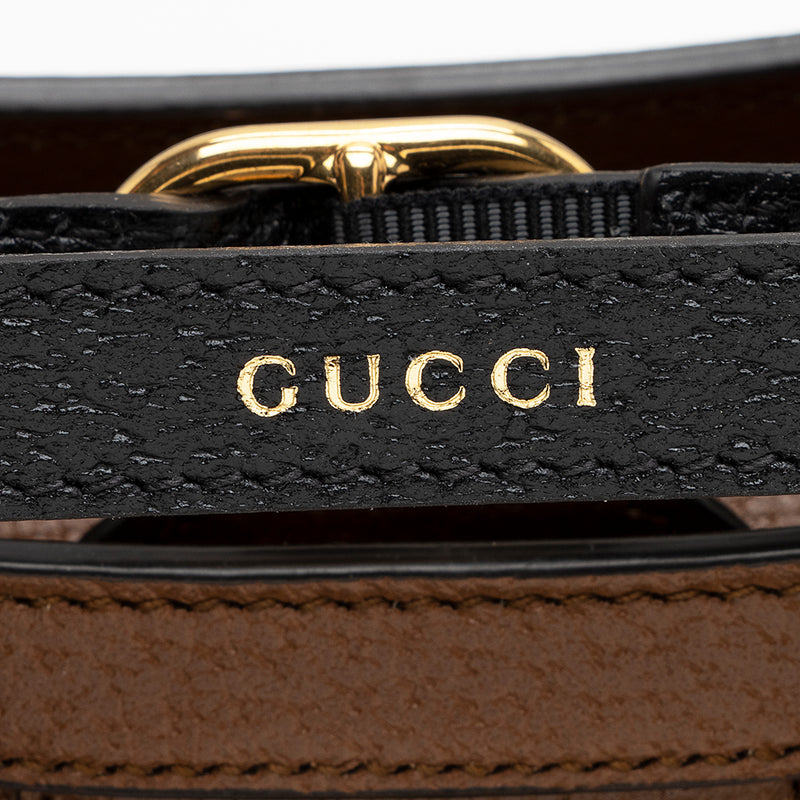 Gucci Cuir Leather Diana Mini Tote (SHF-22056)
