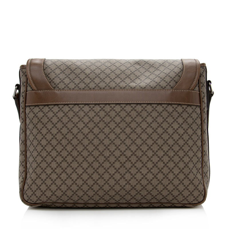 Gucci Diamante Canvas Large Messenger Bag (SHF-15223)
