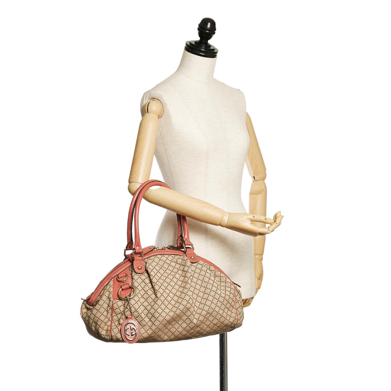 Gucci Diamante Sukey Canvas Handbag (SHG-28932)