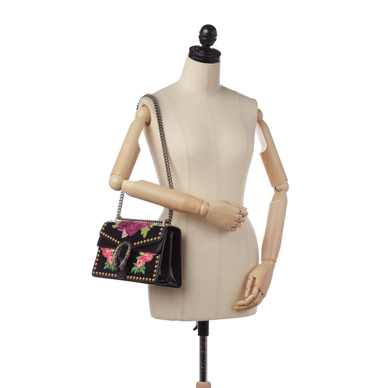 Gucci Dionysus Embroidered Studded Shoulder Bag (SHG-37763)