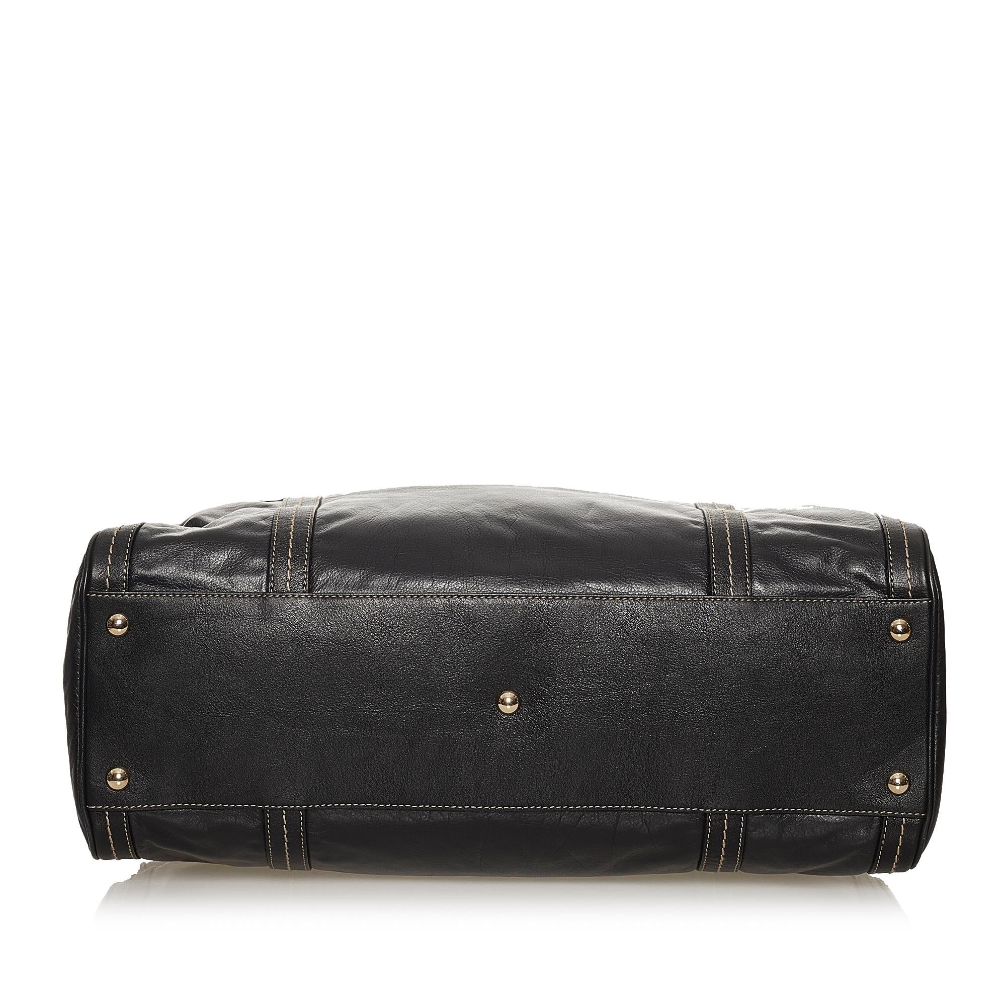 Gucci Duchessa Leather Boston Bag (SHG-29188)