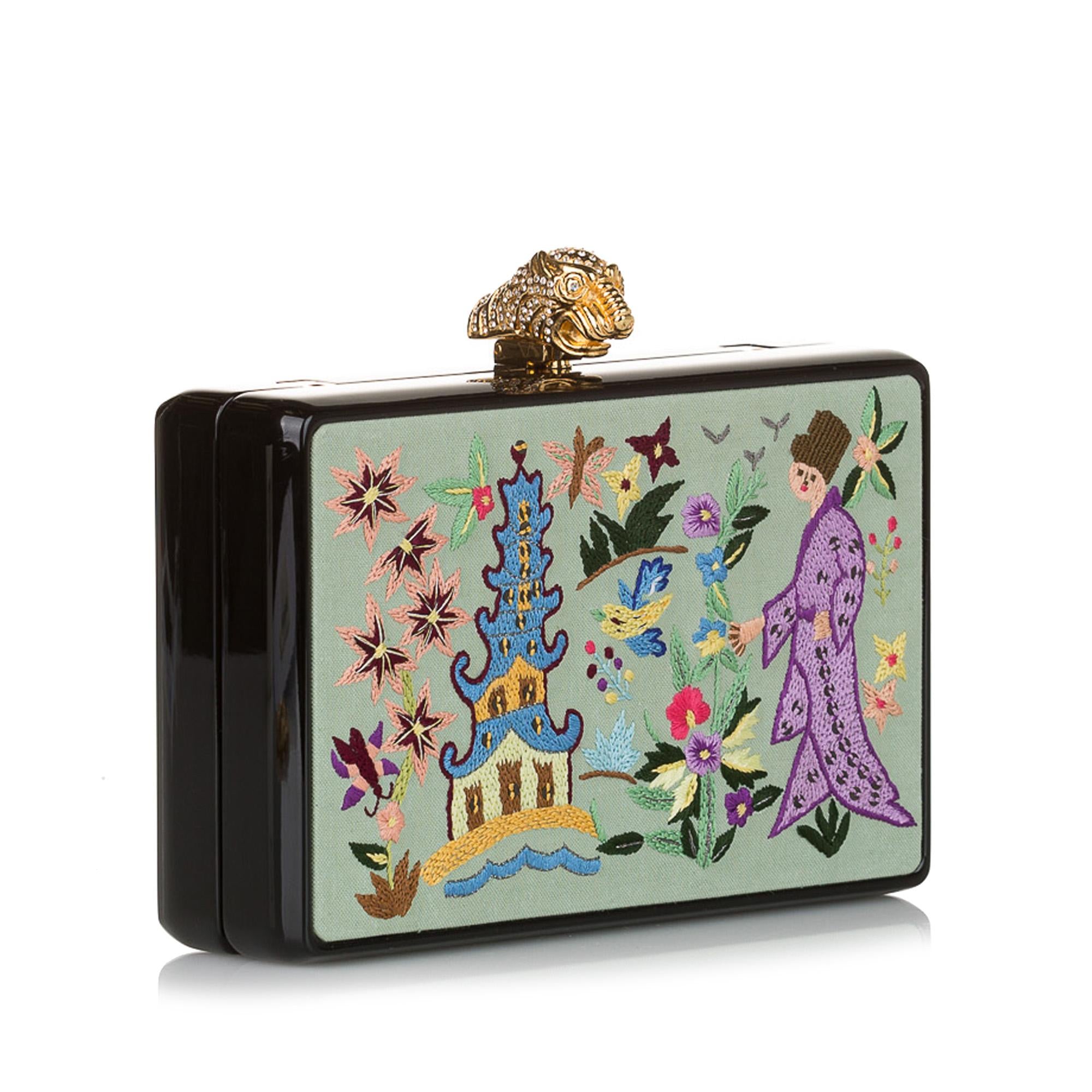 Gucci Embroidered Broadway Canvas Crossbody Bag (SHG-32638)