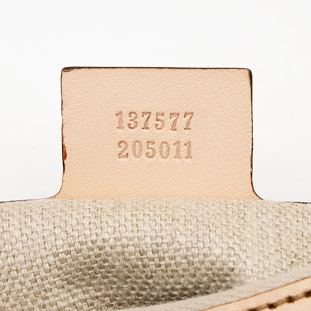 Gucci Flora Bamboo Half Moon Medium Hobo (SHF-19663)