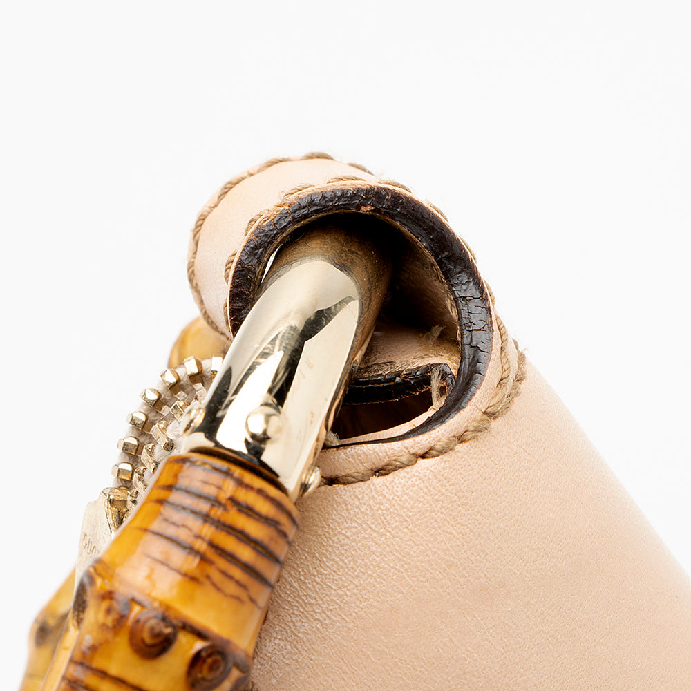 Gucci Flora Bamboo Half Moon Medium Hobo (SHF-19663)