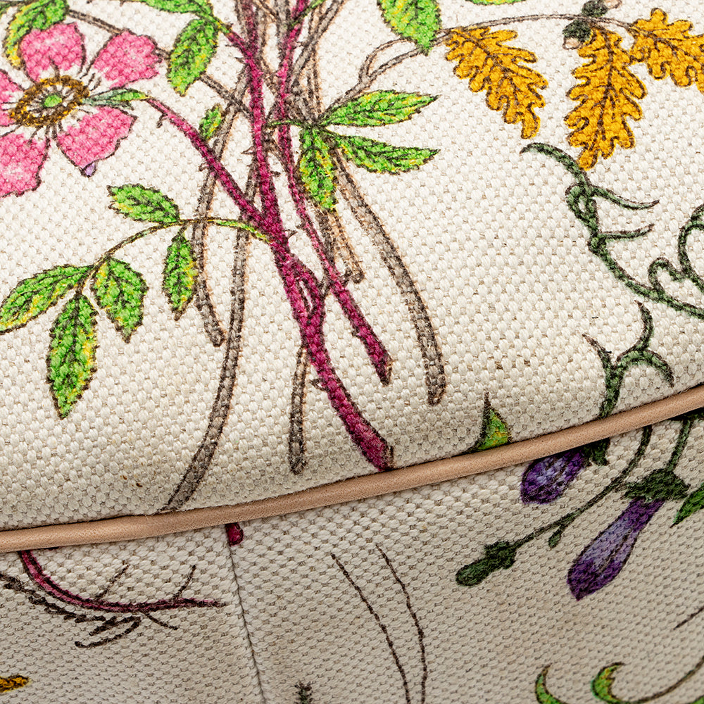 Gucci Flora Bamboo Half Moon Medium Hobo (SHF-19663)