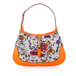 Gucci Flora New Jackie Canvas Shoulder Bag (SHG-22730)