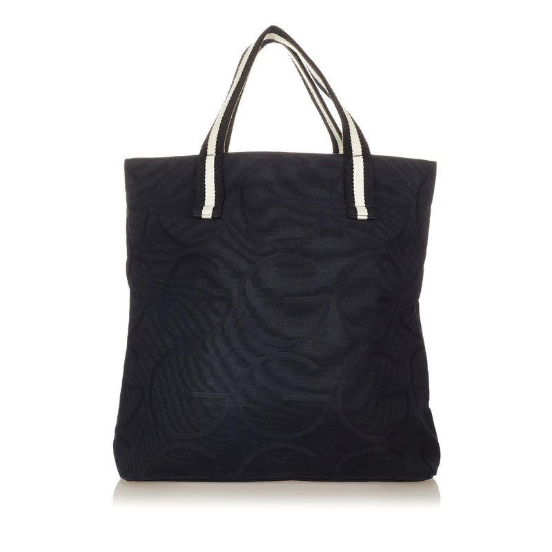 Gucci G Logo Canvas Web Tote Bag (SHG-22237)
