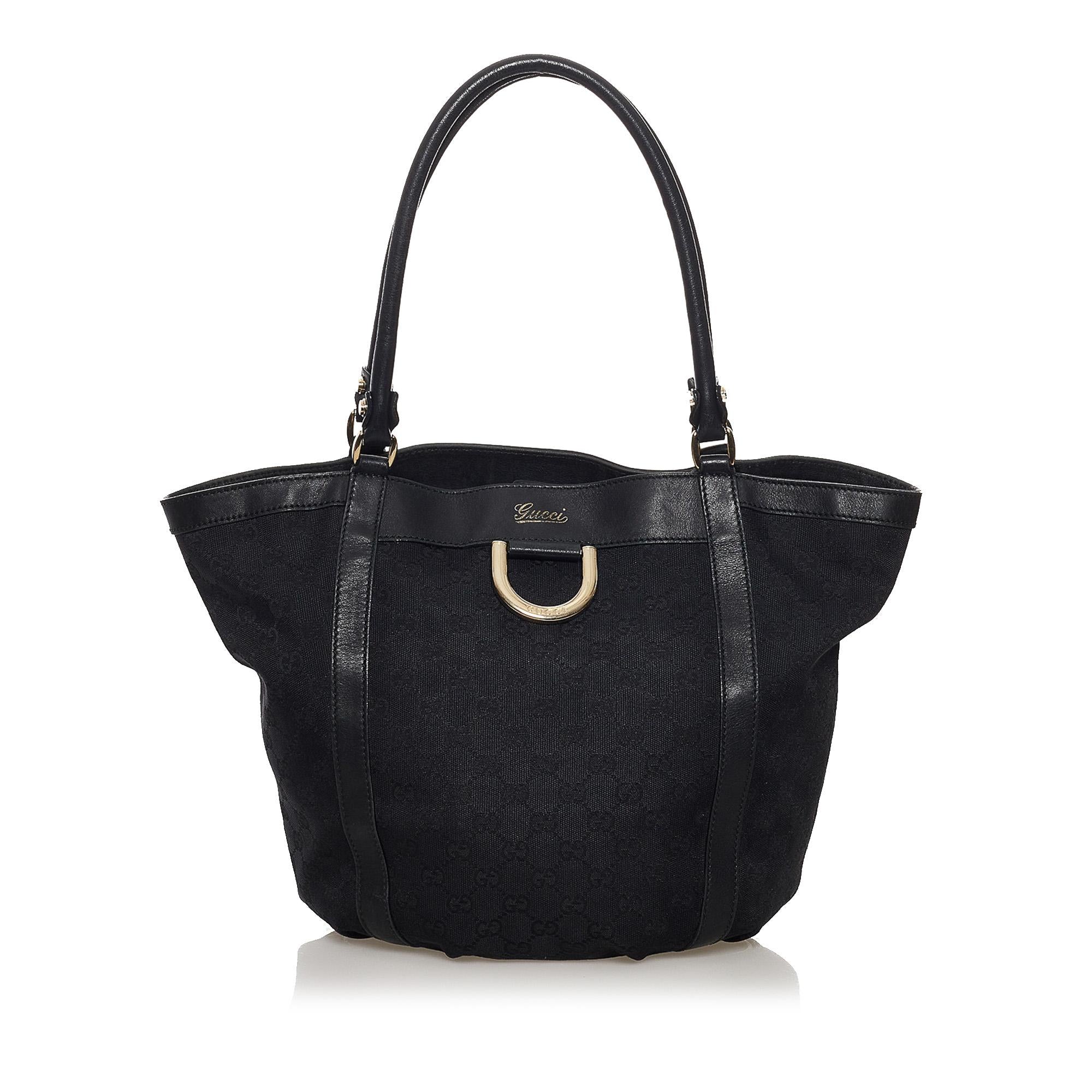 Gucci GG Abbey D-Ring Canvas Tote Bag (SHG-32393)