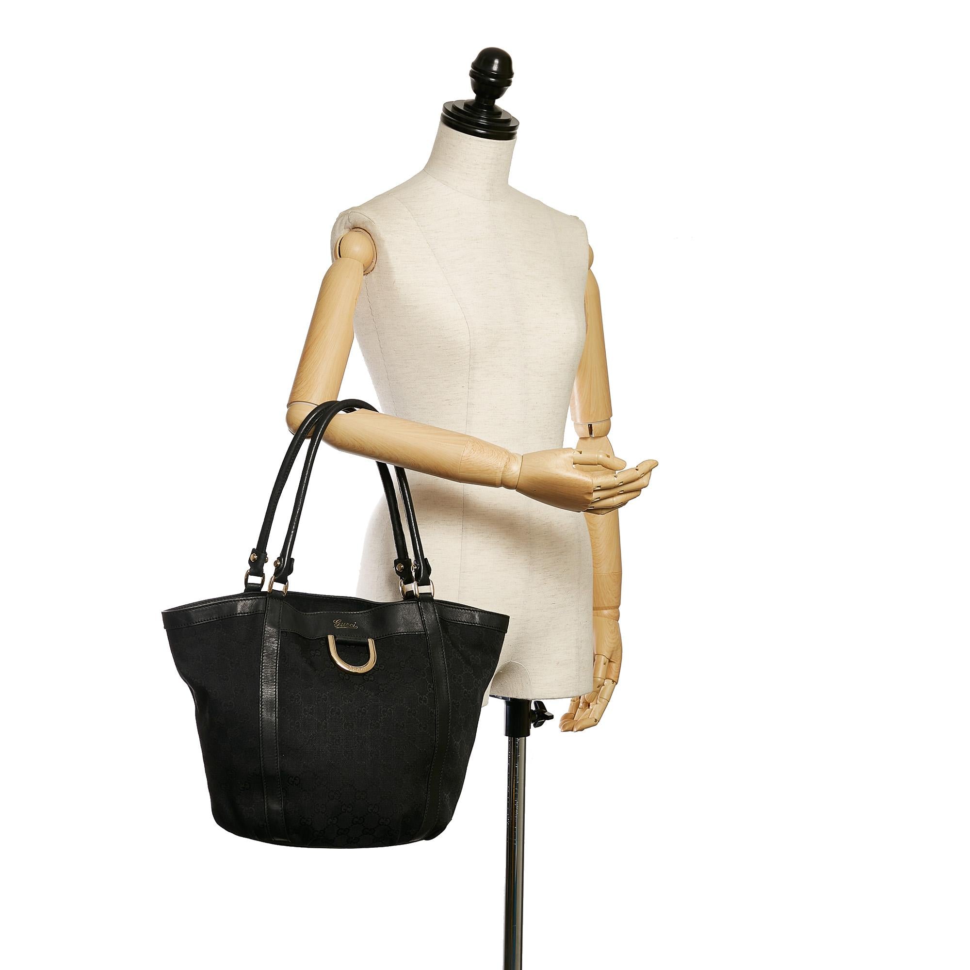 Gucci GG Abbey D-Ring Canvas Tote Bag (SHG-32393)