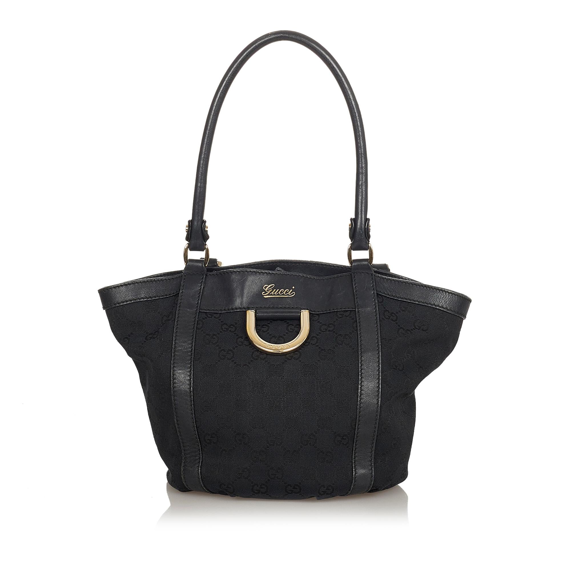 Gucci GG Abbey D-Ring Canvas Tote Bag (SHG-32494)