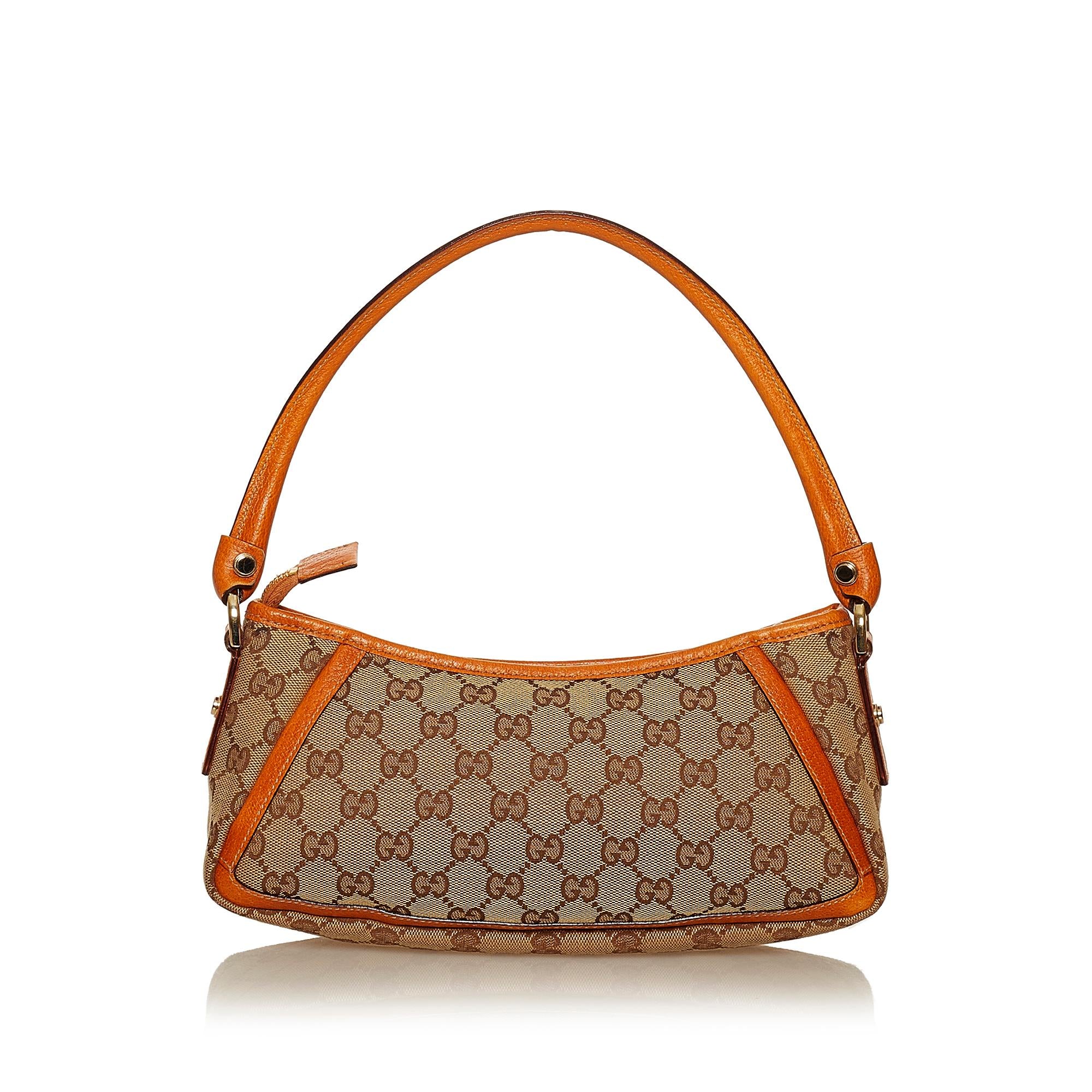 Gucci GG Canvas Abbey D-Ring Baguette (SHG-29430)