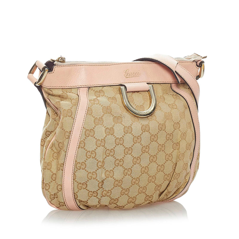 Gucci GG Canvas Abbey D-Ring Crossbody Bag (SHG-32404)
