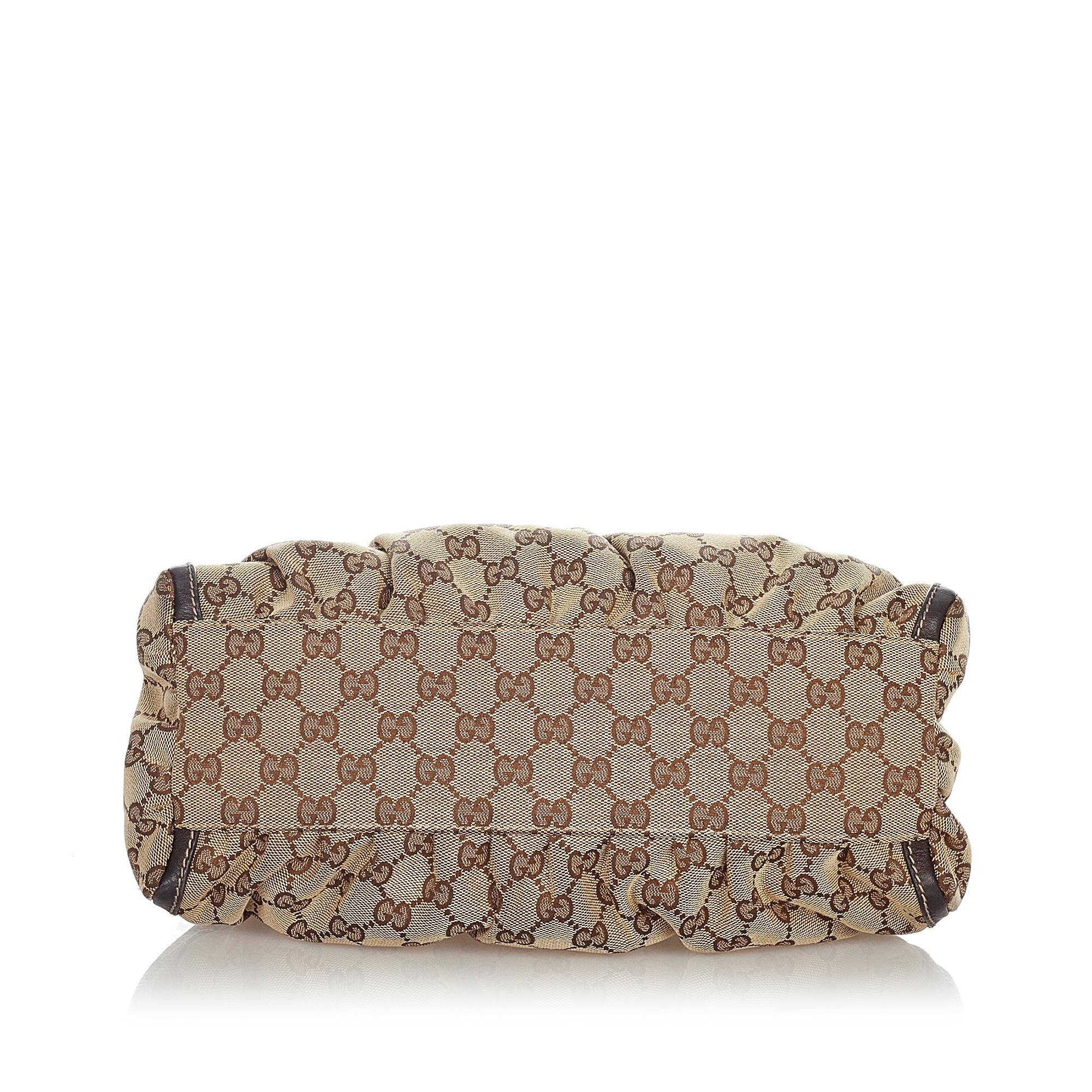 Gucci GG Canvas Abbey D-Ring Shoulder Bag (SHG-23632)