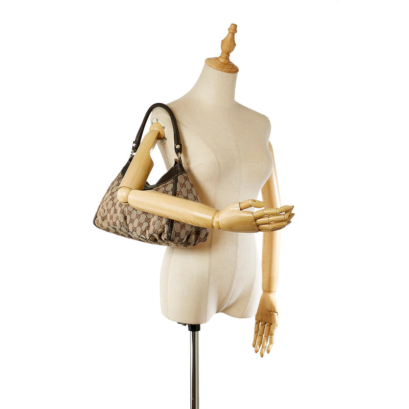 Gucci GG Canvas Abbey D-Ring Shoulder Bag (SHG-23632)